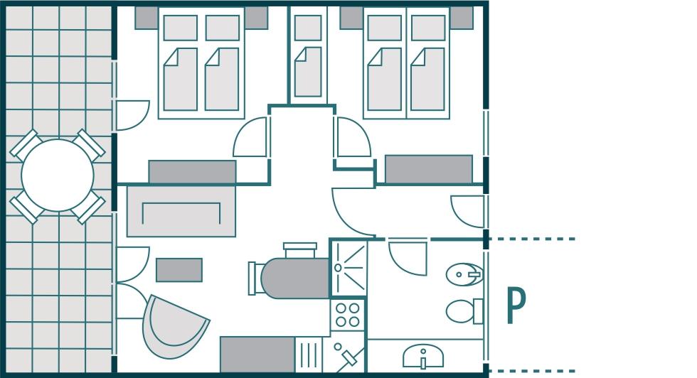 Piantina dell'alloggio