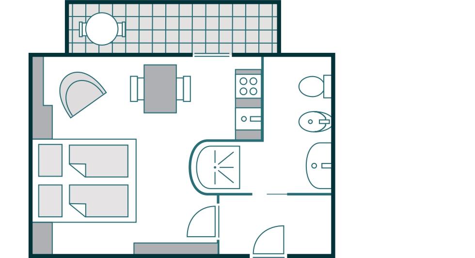 Piantina dell'alloggio