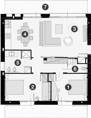 Piantina dell'alloggio