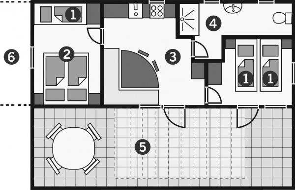 Piantina dell'alloggio