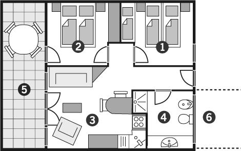 Piantina dell'alloggio