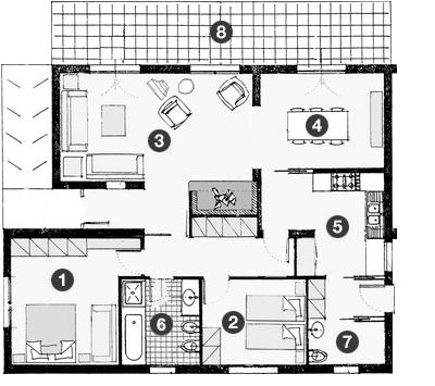 Piantina dell'alloggio