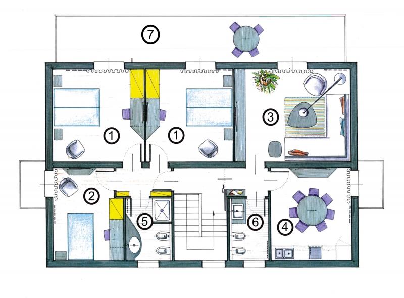 Piantina dell'alloggio