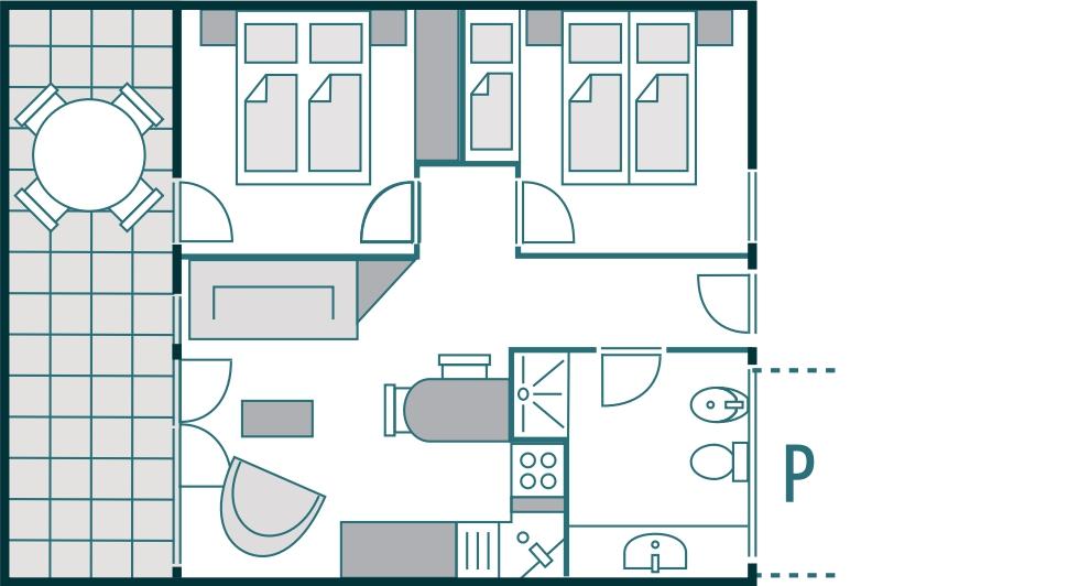 Piantina dell'alloggio