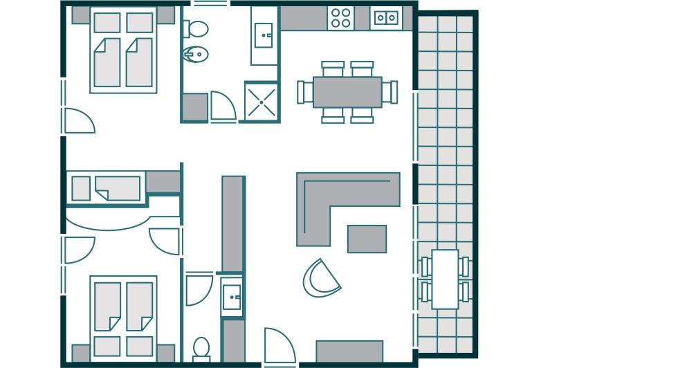 Piantina dell'alloggio