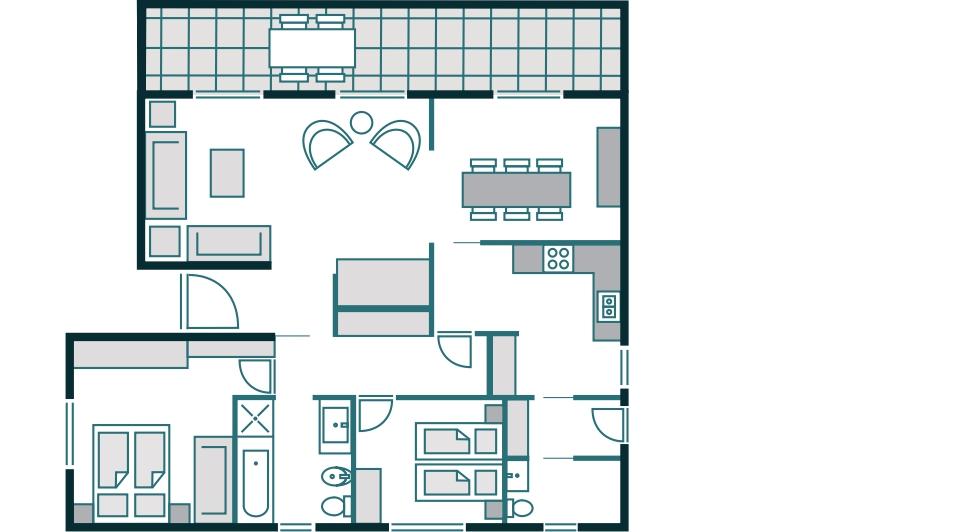 Piantina dell'alloggio