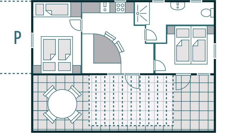 Piantina dell'alloggio