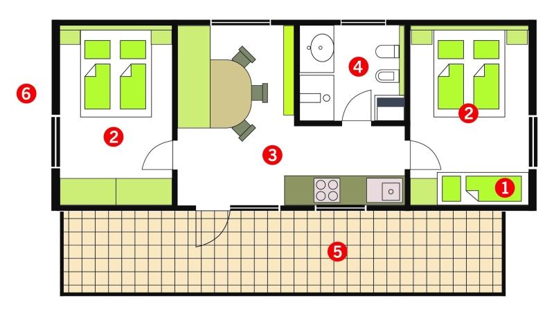 Piantina dell'alloggio